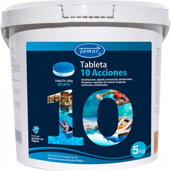 TAMAR - 347210 Cloro 10 ações bicamada - tabletes 200 g - 5 kg
