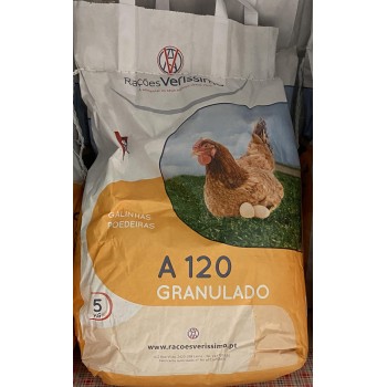 Dist. de Rações Veríssimo | A 120 - GRANULADO - Galinhas Poedeiras - 5Kg