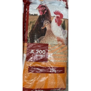 Dist. de Rações Veríssimo | A 200 - CEREAIS - MISTURA PARA AVES 25Kg