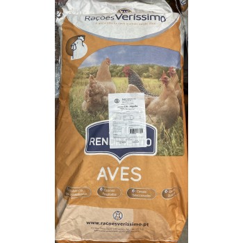 Dist. de Rações Veríssimo | 116 - MIGALHA 25Kg - Frangos de carne - Alta Energia. (A partir do 1º dia de vida até ao abate.