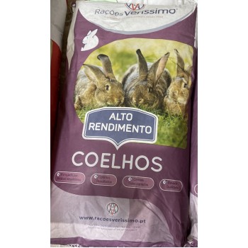 Dist. de Rações Veríssimo | COELHOS 25Kg -  ALTO RENDIEMNTO.
