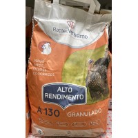 Dist. de Rações Veríssimo | A 130 - GRANULADO - Alto Rendimento (Perús, Pato, Faisões, Codornizes) - 5Kg