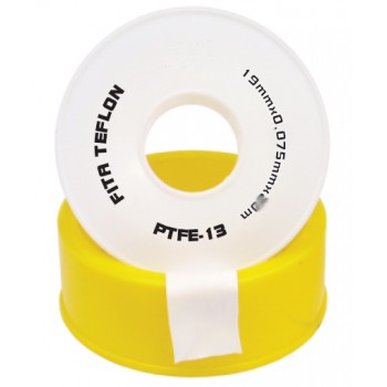 Fita Teflon Gr 19 mm x 20 Mts