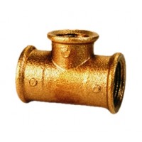 Tê Latão F/F (609) - 1" x 1/2"