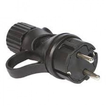 Ficha Macho Borracha c/pega 16 Amp. -2247