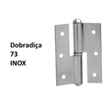 Dobradiça 73 x 3"  Inox