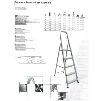 Escadote Standard em Alumínio