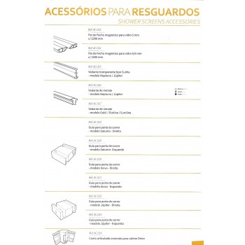 Ferragsil |  Distribuidor de JABEN - Resguardos de Duche | Acessórios para Resguardos
