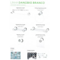 Ferragsil |  Distribuidor de JABEN - Bricolage e Utilidades Domésticas | Acessórios de Casa de Banho | Linha DANÚBIO BRANCO