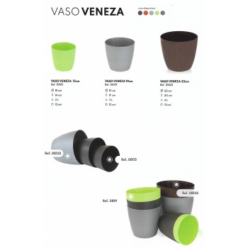 Ferragsil | Distribuidor de TRANSFORPLÁS Catalogo | Jardim | Vaso VENEZA